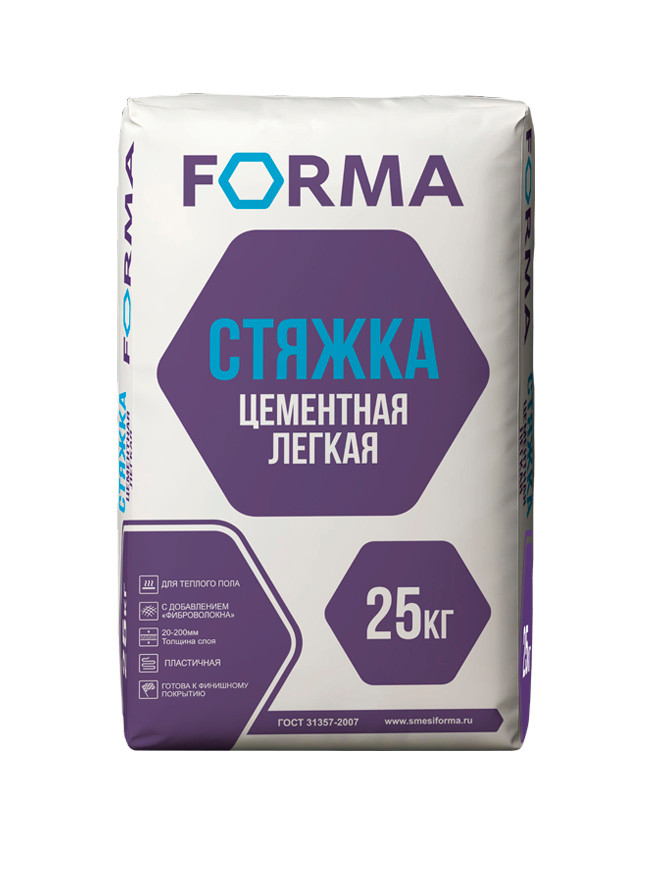 Стяжка цементная легкая